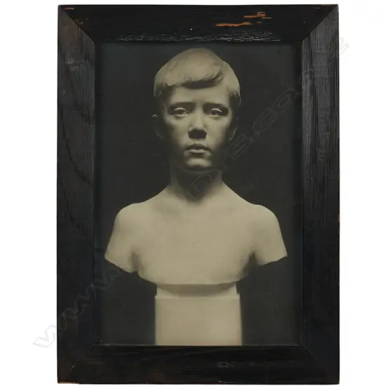 Unidentified photographer possibly Nelson Illingworth (1862-1926 UK/AUS) - Unidentified portrait bust of a boy,